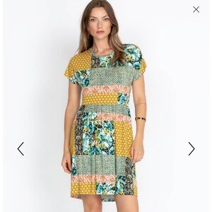 Super cute Johnny Was XL Paisley Block relaxed T-Shirt dress, Never worn.